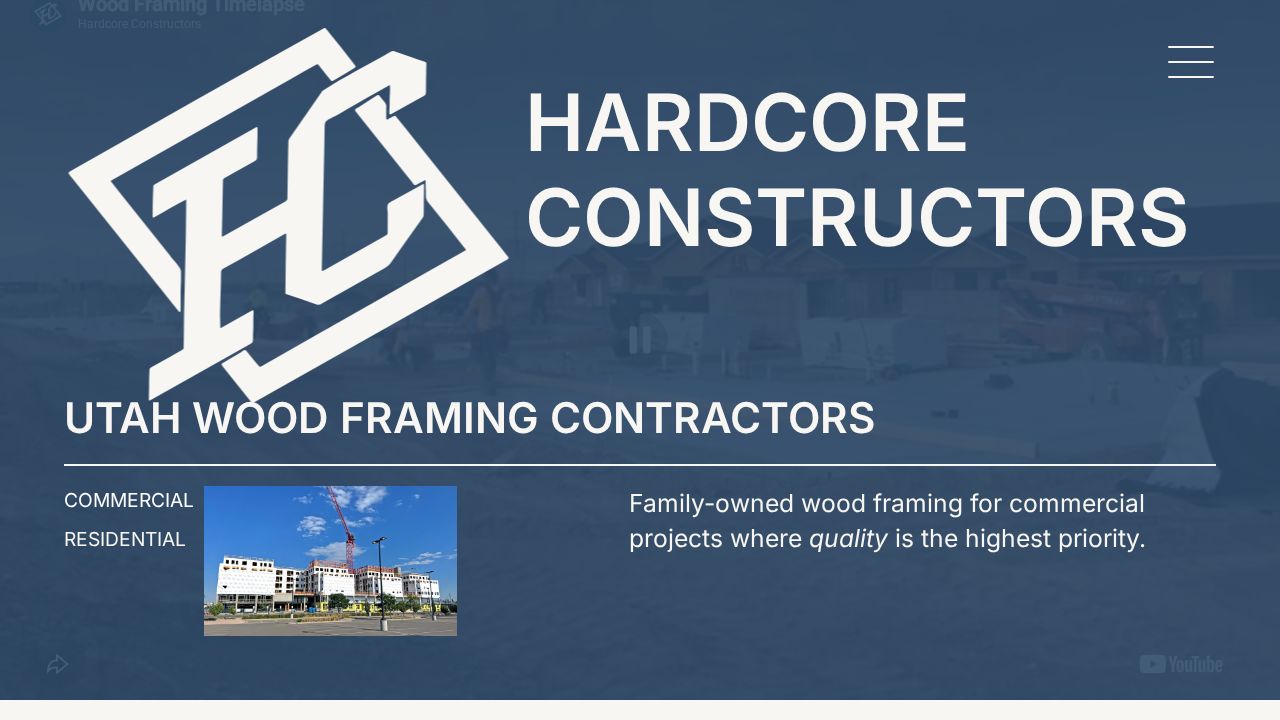 Hardcore Constructors website homepage